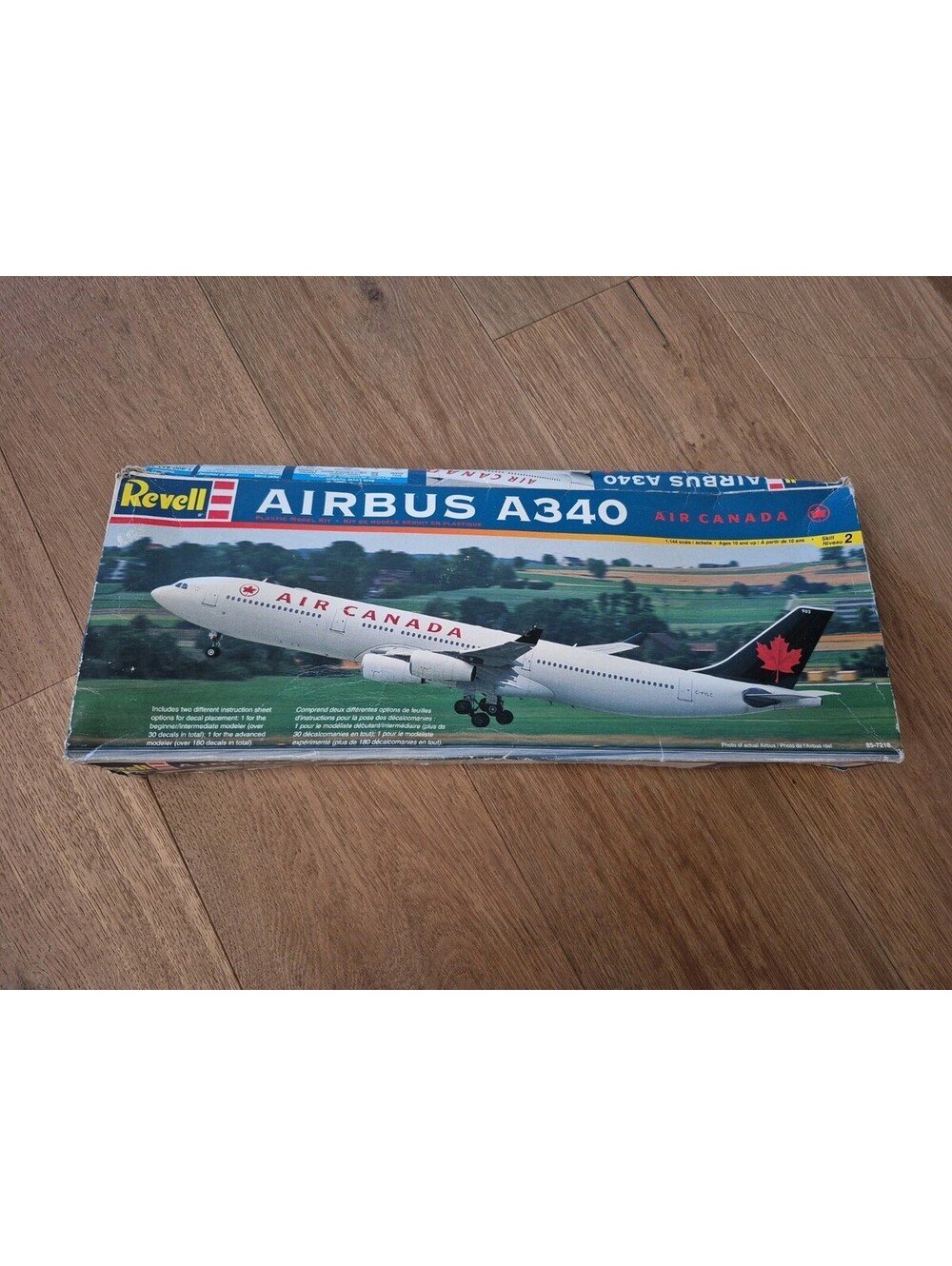 Revell Airbus A340 Air Canada Model Airplane Kit 1:144 SEALED BAGS Open Box